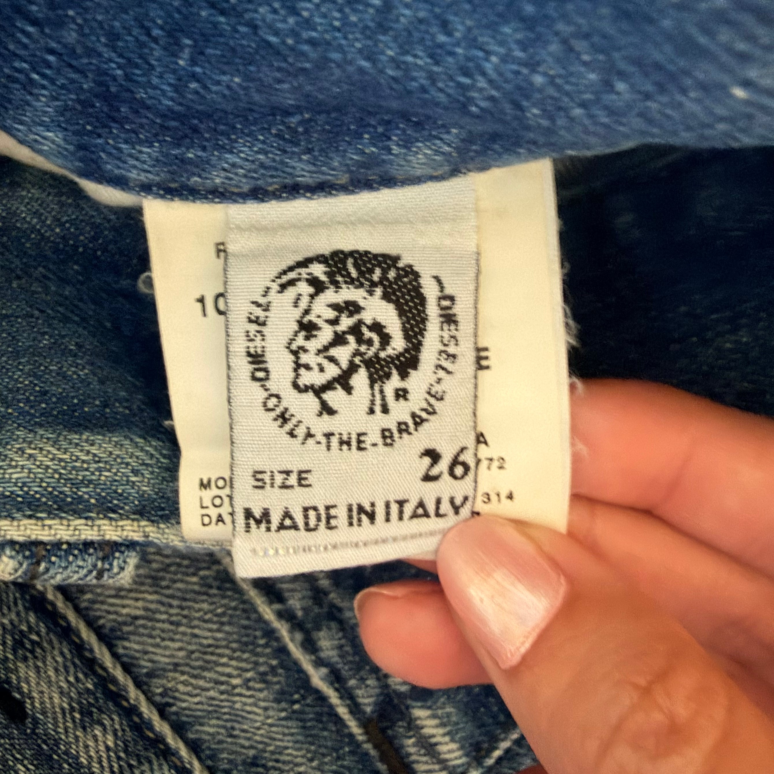 Diesel Distressed Ultra Low Rise Jeans (XXS)