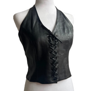 Vintage Leather Vest (S/M)