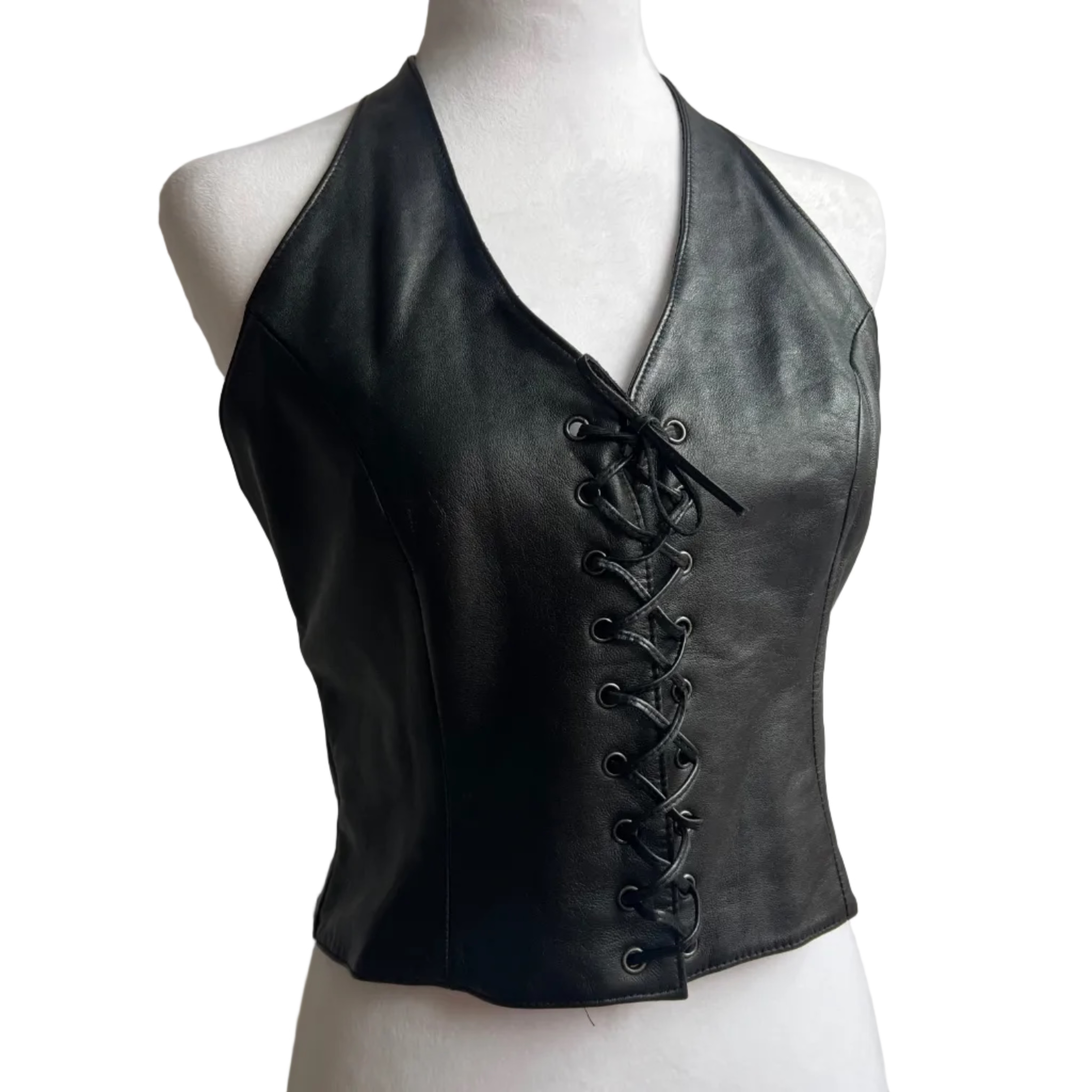 Vintage Leather Vest (S/M)