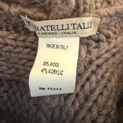 Italian Cableknit Poncho (One Size)