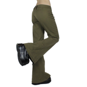 Y2K Army Green Flares (S/M)