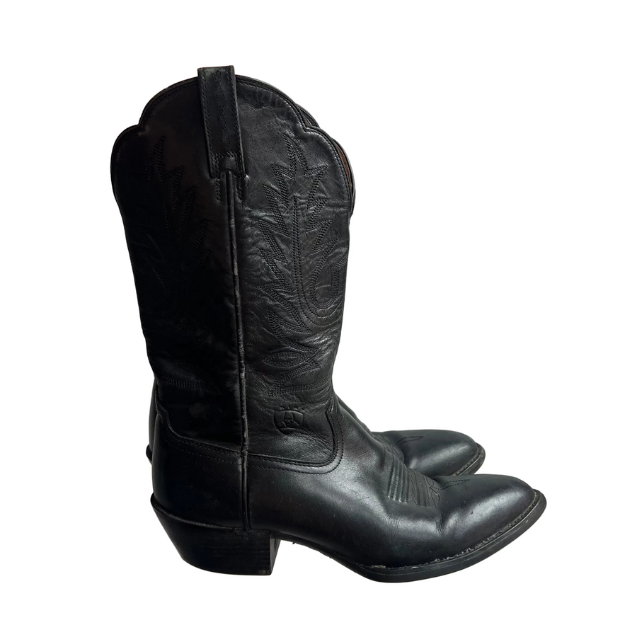 Vintage Black Cowboy Boots