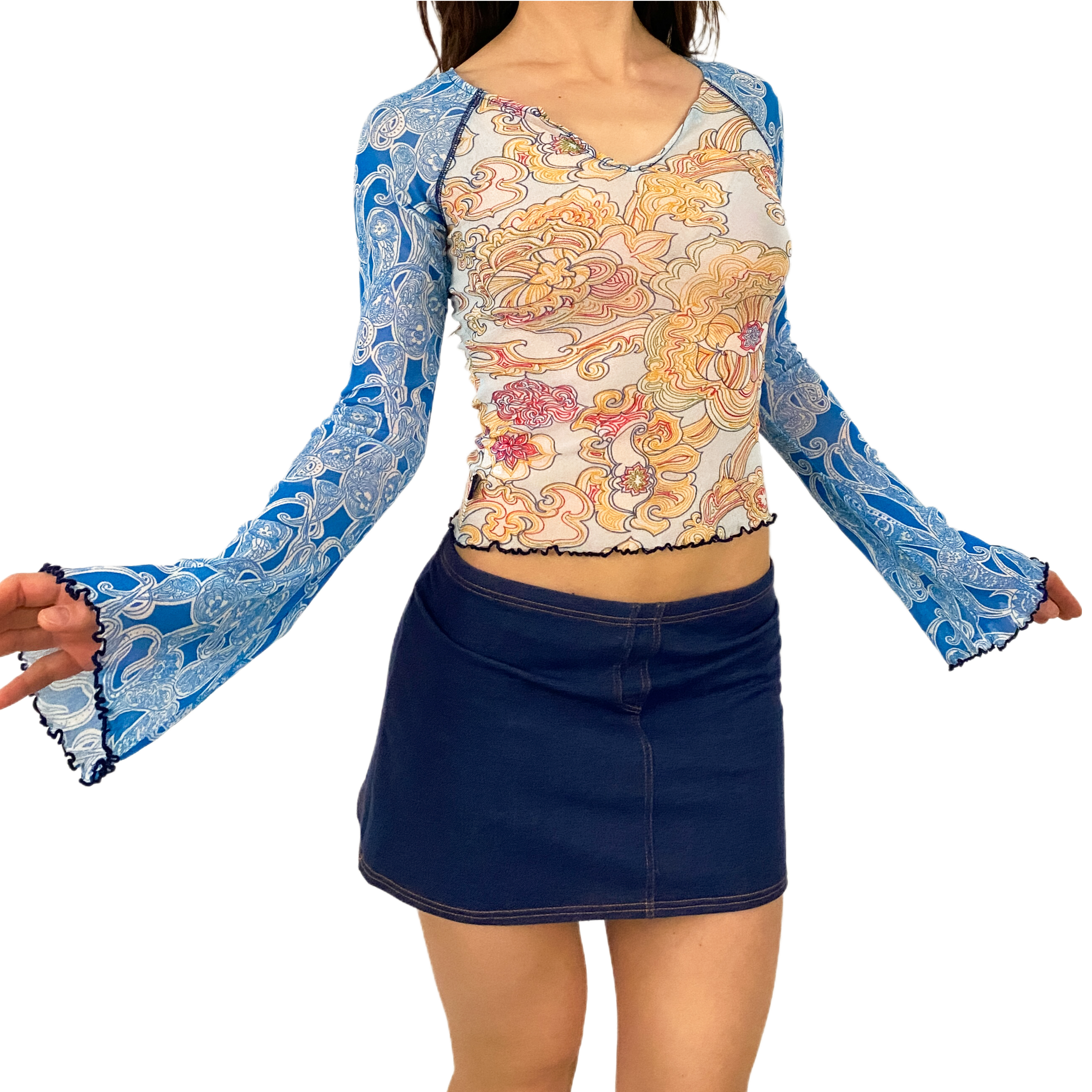 90's Tommy Jeans Mesh Top (S)