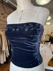 90s Velvet Corset (M)