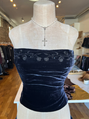 90s Velvet Corset (M)