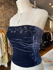 90s Velvet Corset (M)