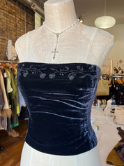 90s Velvet Corset (M)