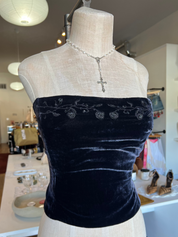 90s Velvet Corset (M)