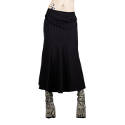 Plum Pinstripe Skirt (M)