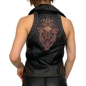 Harley Davidson Studded Leather Vest (S)