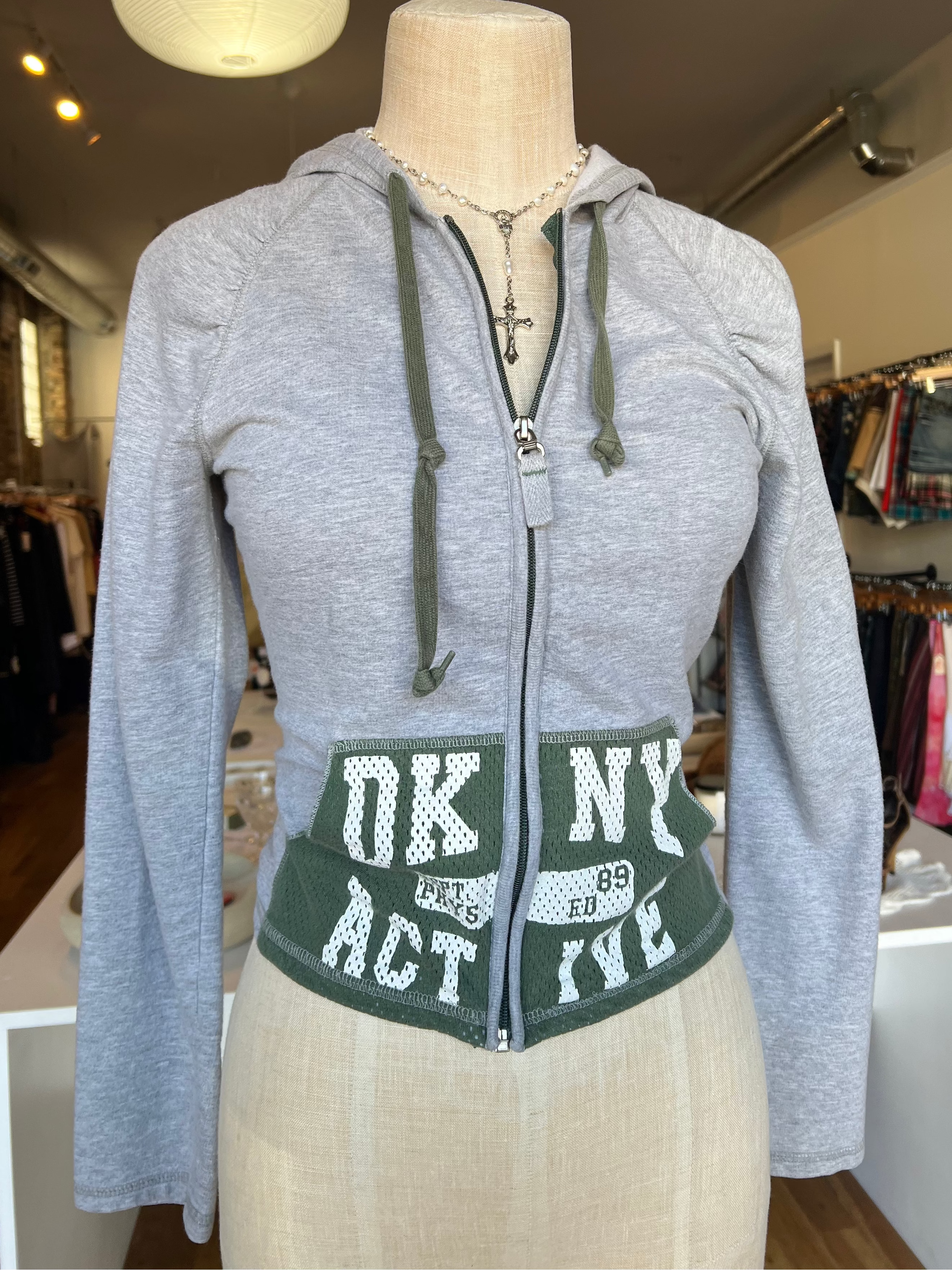 Y2K DKNY Sport Zip-Up (S/M)