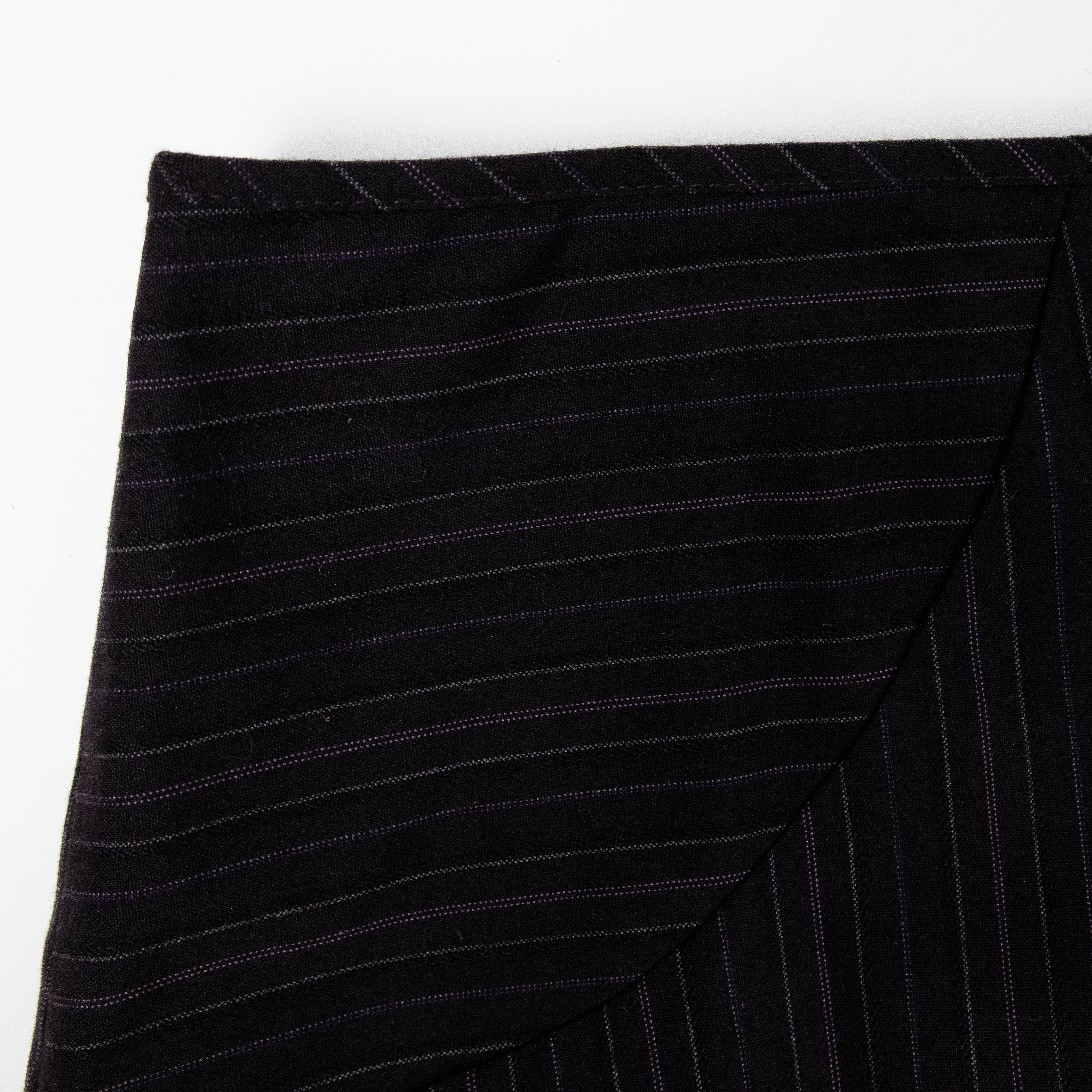 Plum Pinstripe Skirt (M)