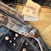Replay Distressed Studded Jeans (S)
