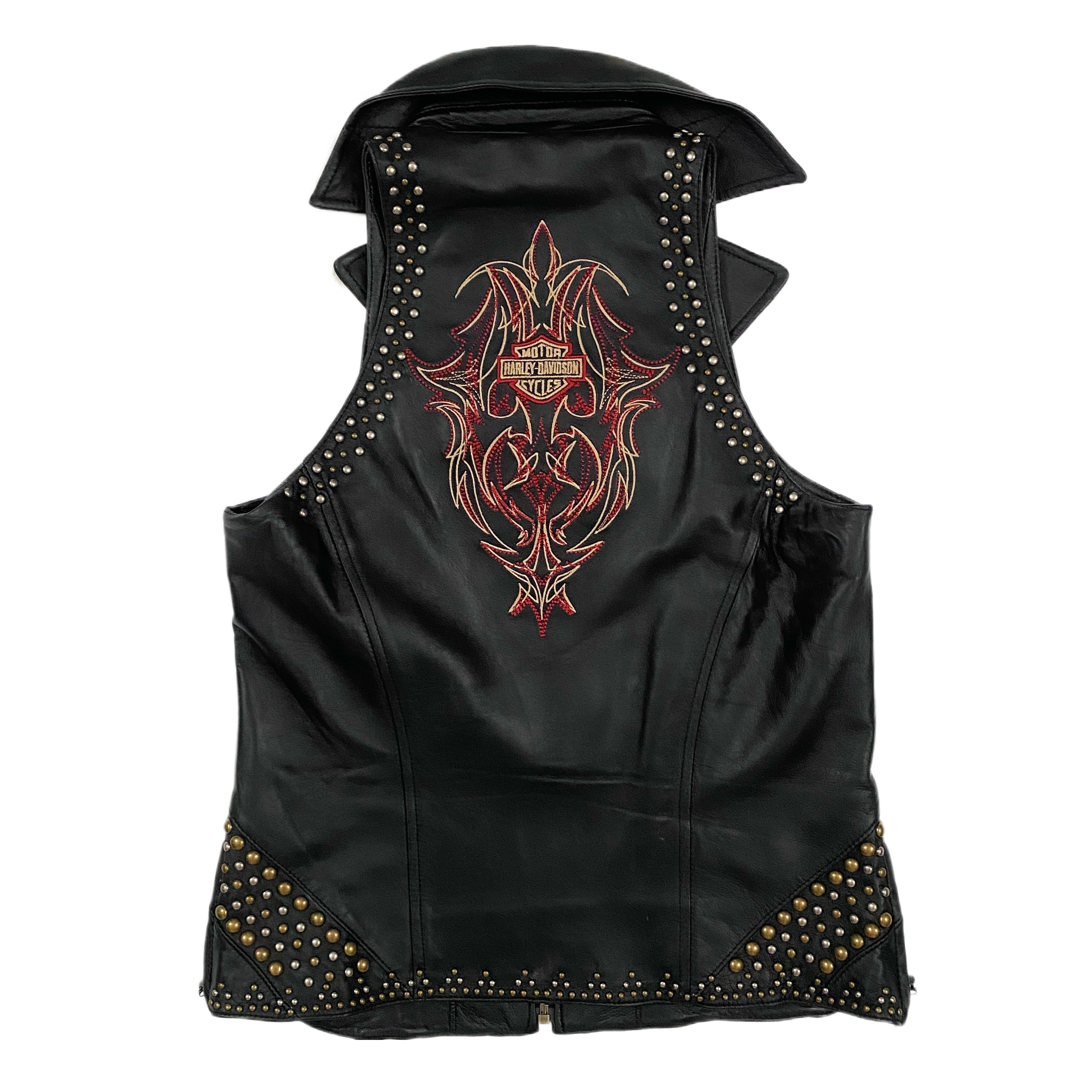 Harley Davidson Studded Leather Vest (S)