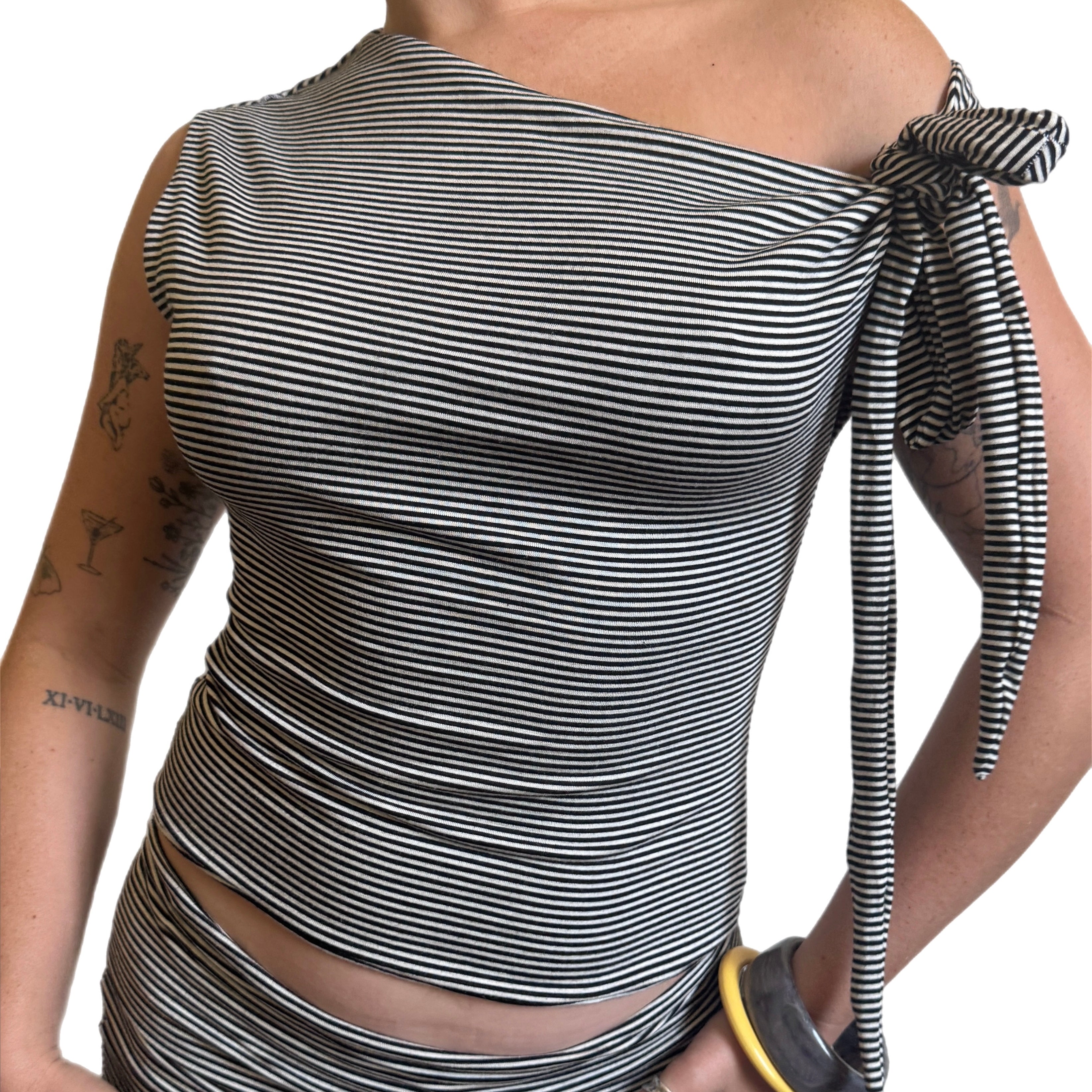 Striped Tie Tank (XS-XL)
