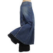 Y2K Denim Maxi Skirt (XS/S)