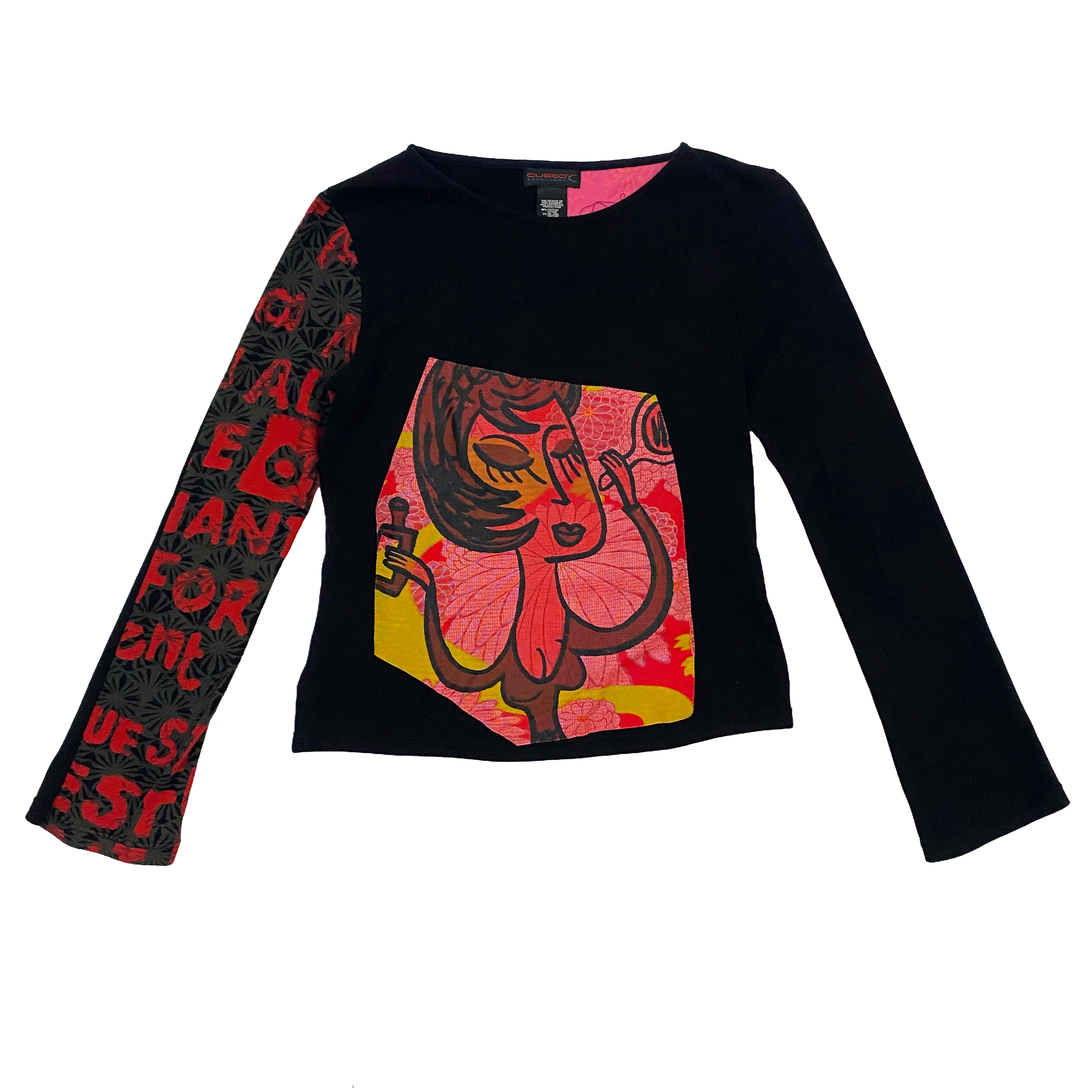 Custo Barcelona Perfume Girl Graphic Long Sleeve (S/M)