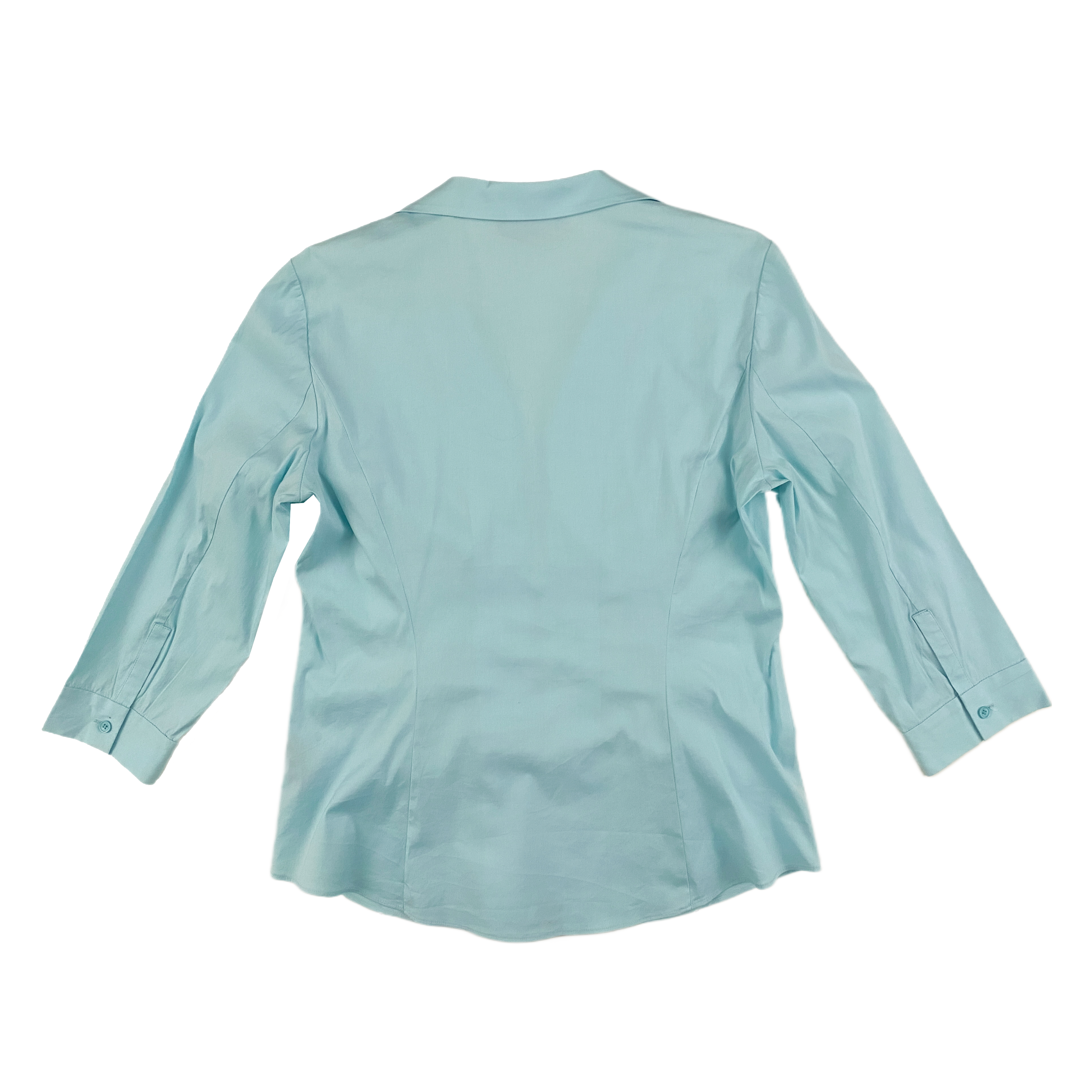 Aqua Double Zip Blouse (L)