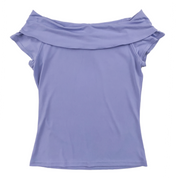 Y2K Lavender Off The Shoulder Top (M)