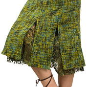 Tweed and Lace Midi Skirt (S)