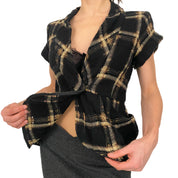 Nanette Lepore Plaid Top (XS/S)