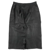 Soft Leather Midi Skirt (M)