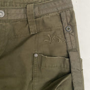Diesel Olive Low Rise Parachute Utility Pants (XS/S)