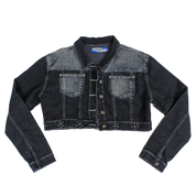 Y2K Star Studded Denim Jacket (L)