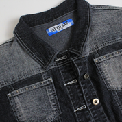 Y2K Star Studded Denim Jacket (L)