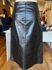 90s Leather Midi Skirt (S)