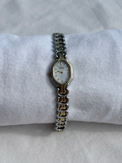 citizen silver pierced gold watch