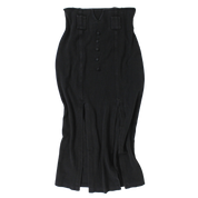 90s Black Maxi Skirt (S/M)