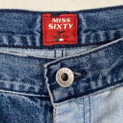 Miss Sixty Y2K Patchwork Mid-Rise Jeans (XS)