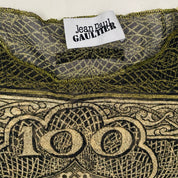 Jean Paul Gaultier Mesh Money Long Sleeve Top (S)