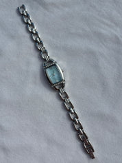 baby blue mother of pearl watch