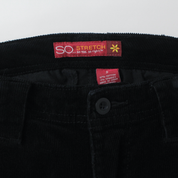 Y2K Black Corduroy Flares (S)