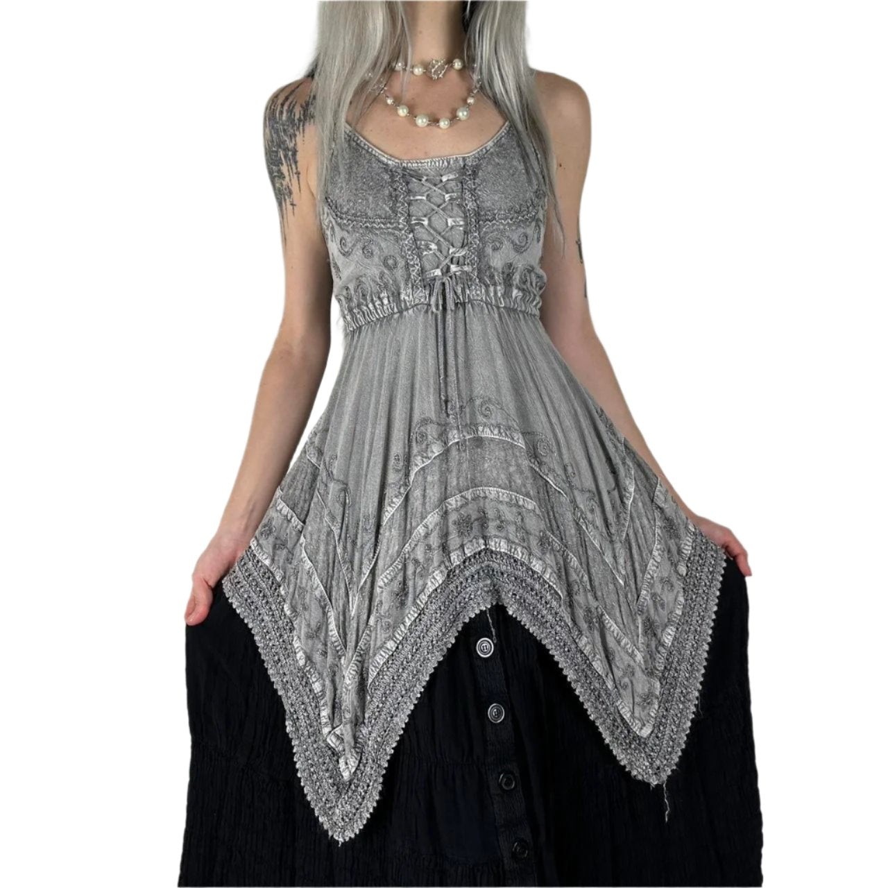 Vintage Ash Grey Top (XS)