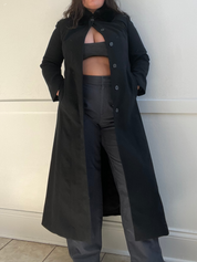 Vintage Express Fur Collar Coat (L)