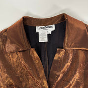 90s Copper Blouse (S/M)