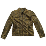 Y2K Shiny Snakeskin Jacket (M)