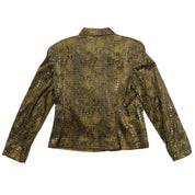 Y2K Shiny Snakeskin Jacket (M)