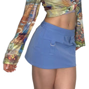 Early 2000's Periwinkle Mini Skirt (XS)