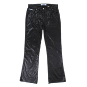 90s Black Snakeskin Flares (M)