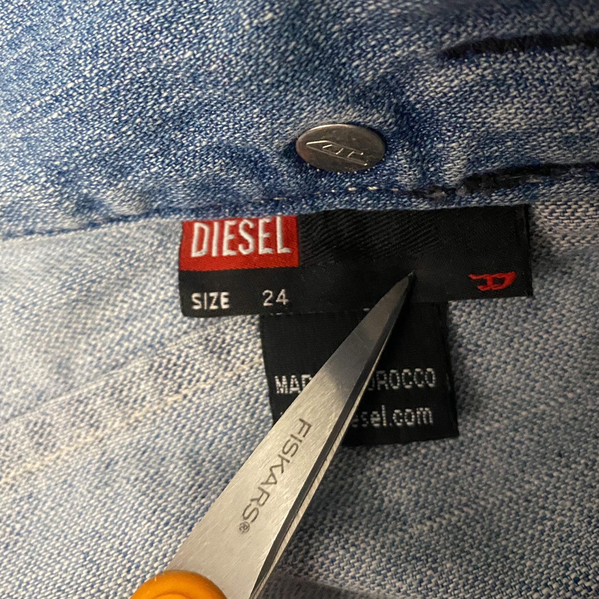 Diesel 2000s Low Waist Denim Shorts (XS)