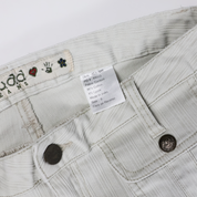 Y2K White Low Rise Flare Jeans (S)