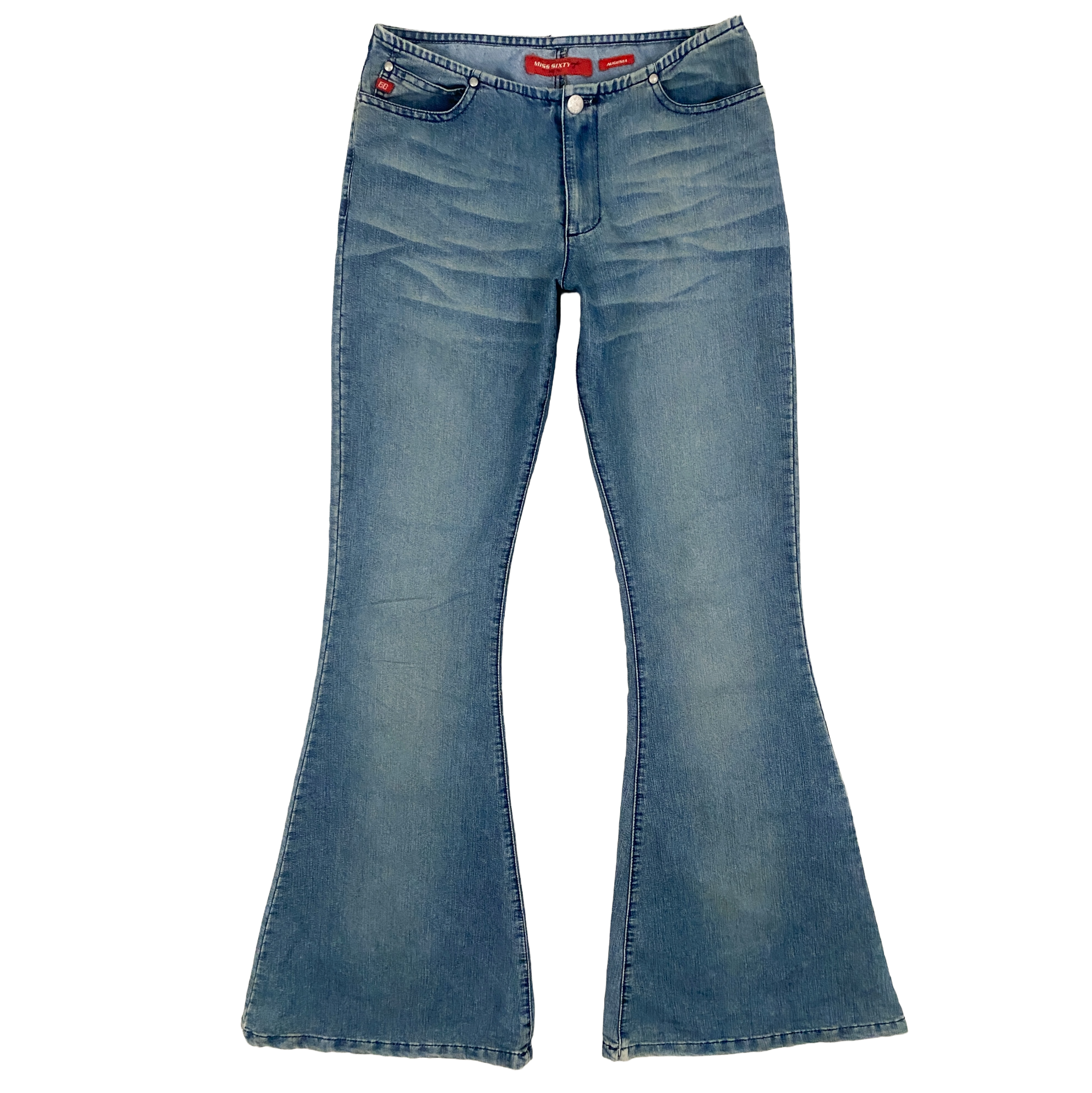 Miss Sixty 2000s Low Rise Flare Jeans (S)