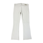 Y2K White Low Rise Flare Jeans (S)