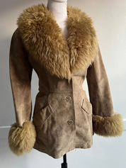 Vintage Suede Penny Lane Coat (XS/S)