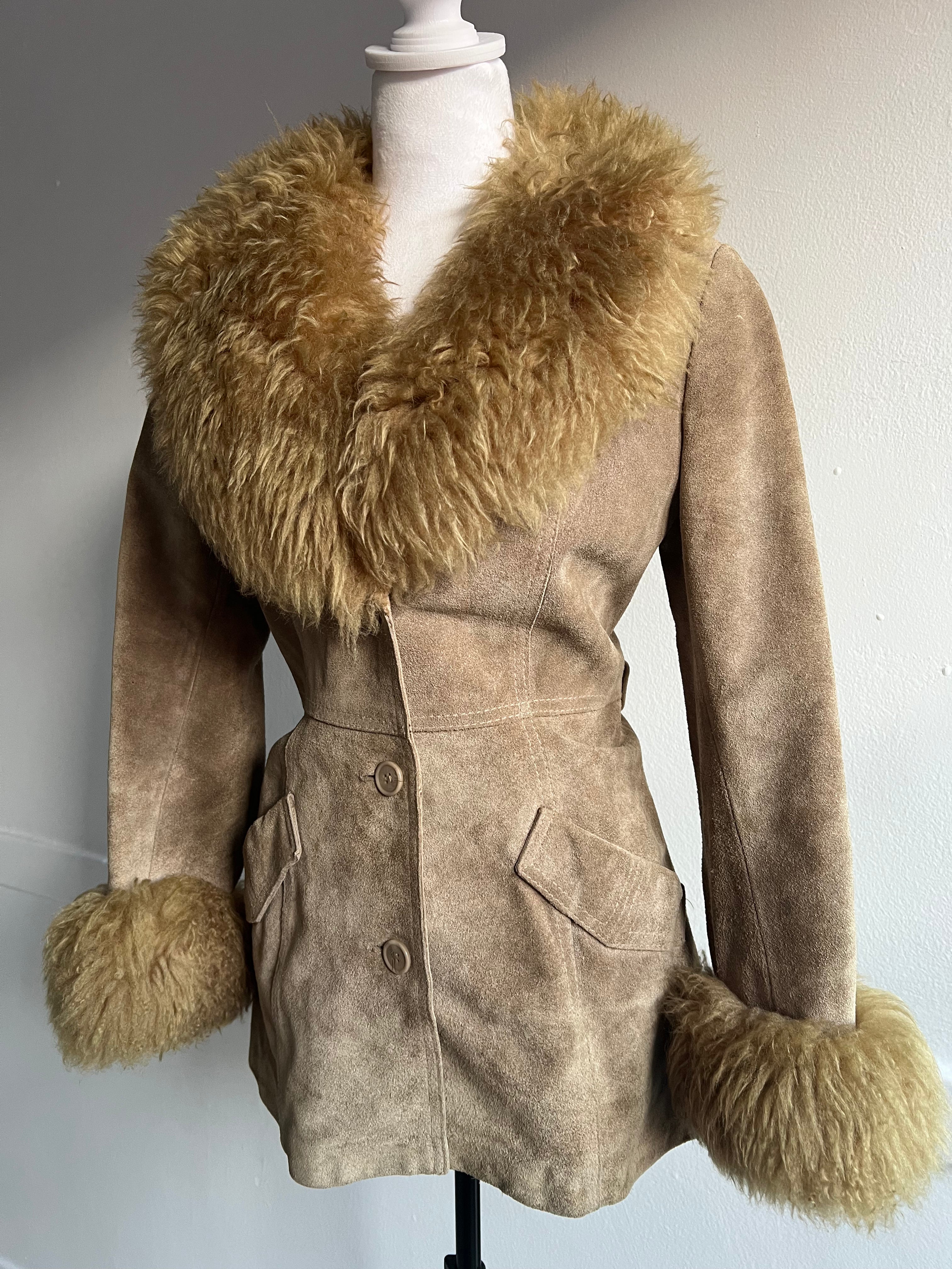 Vintage Suede Penny Lane Coat (XS/S)