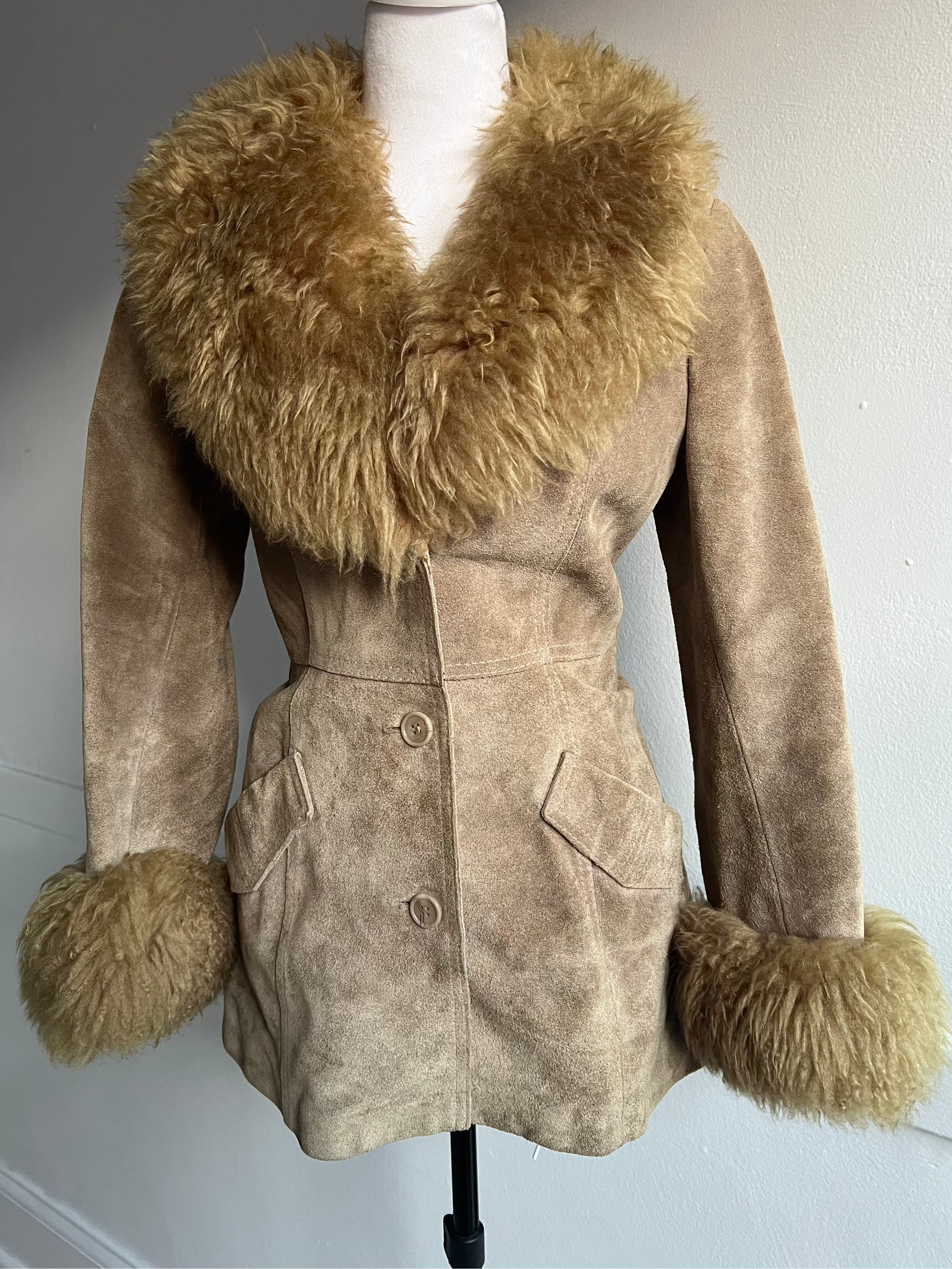 Vintage Suede Penny Lane Coat (XS/S)